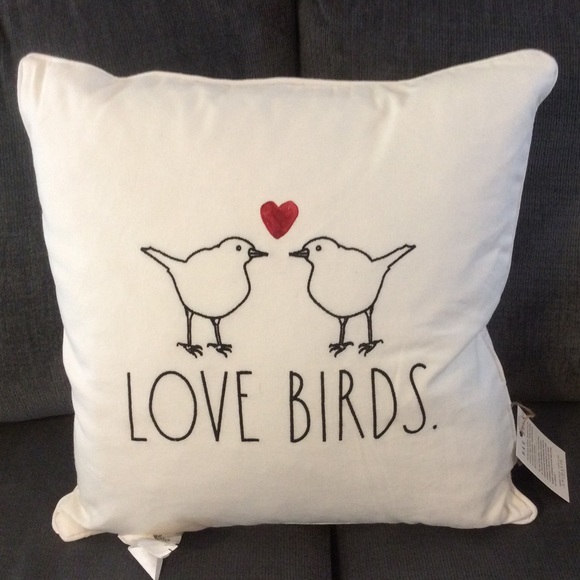 Rae Dunn Other - Rae Dunn LOVE BIRDS Pillow